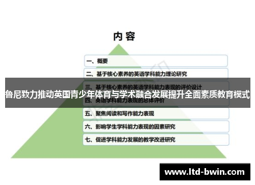 鲁尼致力推动英国青少年体育与学术融合发展提升全面素质教育模式