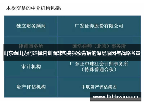 山东泰山为何选择内训而非热身探索背后的深层原因与战略考量