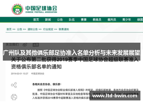 广州队及其他俱乐部足协准入名单分析与未来发展展望